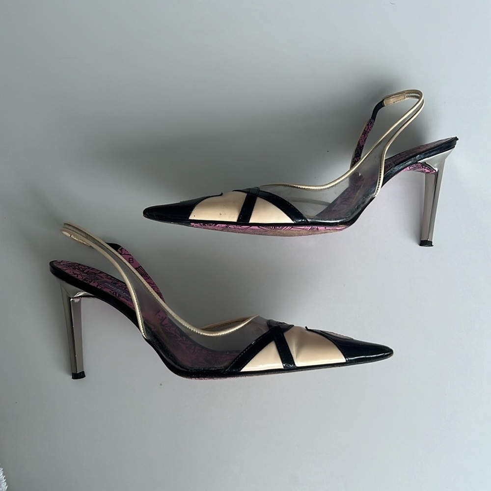 Emilio Pucci Firenze Sling Back Pumps - Picture 2 of 9